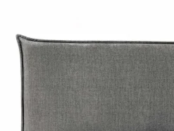 PASCAL MORABITO Tweepersoonsbed-Bed Met Opbergruimte 140 X 200 Cm - Velours - Grijs - Soryo - Van