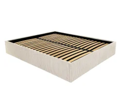 Ysmée Bedbodem-Bedbodem Met Opbergruimte 140 X 190 Cm Van Beige Ribfluweel - Pontos Van Ysmee