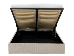 Ysmée Bedbodem-Bedbodem Met Opbergruimte 140 X 190 Cm Van Beige Ribfluweel - Pontos Van Ysmee