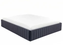 Ysmée Bedbodem-Bedbodem Met Opbergruimte 140 X 190 Cm Van Grijs Velours - Sethi Van Dreamea
