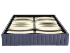 Ysmée Bedbodem-Bedbodem Met Opbergruimte 140 X 190 Cm Van Grijs Velours - Sethi Van Dreamea
