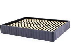 Ysmée Bedbodem-Bedbodem Met Opbergruimte 140 X 190 Cm Van Grijs Velours - Sethi Van Dreamea