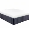 Ysmée Bedbodem-Bedbodem Met Opbergruimte 160 X 200 Cm Van Grijs Velours - Sethi Van Dreamea