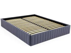 Ysmée Bedbodem-Bedbodem Met Opbergruimte 160 X 200 Cm Van Grijs Velours - Sethi Van Dreamea