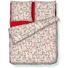 OZAIA Beddengoed-Beddengoedset Van Katoen Met 57 Draden/Cm - Dekbedovertrek 240 X 260 Cm + 2 Kussenslopen 63 X 63 Cm - Meerkleurig - Figuur