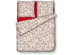 OZAIA Beddengoed-Beddengoedset Van Katoen Met 57 Draden/Cm - Dekbedovertrek 220 X 240 Cm + 2 Kussenslopen 63 X 63 Cm - Meerkleurig - Figuur