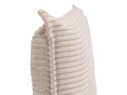 Vente-unique Hoofdeinde En Brugkast-Bedhoofd 180 Cm - Ribfluweel - Beige - Ambrilia