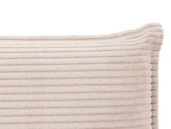 Vente-unique Hoofdeinde En Brugkast-Bedhoofd 180 Cm - Ribfluweel - Beige - Ambrilia