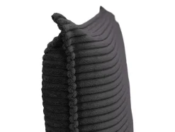 Vente-unique Hoofdeinde En Brugkast-Bedhoofdeinde 160 Cm - Corduroy Fluweel - Antraciet Grijs - Ambrilia