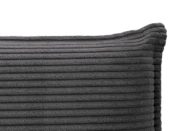 Vente-unique Hoofdeinde En Brugkast-Bedhoofdeinde 160 Cm - Corduroy Fluweel - Antraciet Grijs - Ambrilia