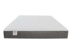 DREAMEA Aanbiedingen: Slaapkamer & Kantoor-Bedset 140 X 190 Cm - Bedbodem Met Lichte Houtlook En Opbergruimte + Matras In Schuim Met Hoge Dichtheid - Heaven Van Play