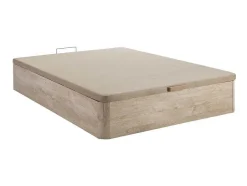 DREAMEA Set Matras En Lattenbodem-Bedset 160 X 200 Cm - Bedbodem Met Lichte Houtlook En Opbergruimte + Matras In Schuim Met Hoge Dichtheid - Heaven Van Play