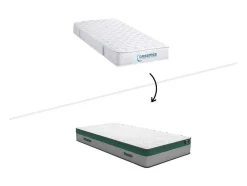 Ysmée Set Matras En Lattenbodem-Bedset 90 X 190 Cm - Witte Bedbodem Met Opbergruimte + Matras Met Pocketveren - Prestige Van Ysmee Play