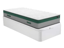 Ysmée Set Matras En Lattenbodem-Bedset 90 X 190 Cm - Witte Bedbodem Met Opbergruimte + Matras Met Pocketveren - Prestige Van Ysmee Play