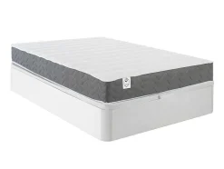 DREAMEA Set Matras En Lattenbodem-Bedset 160 X 200 Cm - Witte Bedbodem Met Opbergruimte + Matras In Schuim Met Hoge Dichtheid - Heaven Van Play