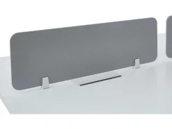 Workēa Kantoormeubilair-Benchbureau Voor 4 Personen - Wit - L140 Cm - Met Afscheidingen - Downtown
