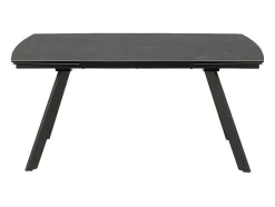 Vente-unique Eettafel-Berry Eetkamertafel 97X160/240Cm Met Extra Plaat Zwart.