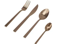 OZAIA Bestek-Bestekset 16 Stukken - Inox - Koperkleur - Briljant