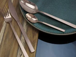 OZAIA Bestek-Bestekset 16 Stukken - Inox - Koperkleur - Briljant