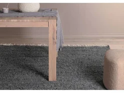 Vente-unique Woonkamertapijt-Betina Vloerkleed 230X160 Cm Wol Grijs.