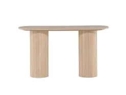 Vente-unique Sidetable-Bianca Sidetable 40X130Cm Whitewash.