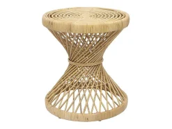 Vente-unique Bijzettafel-Bijzettafel Giali - Rotan - Naturelkleur