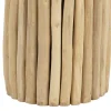 Vente-unique Bijzettafel-Bijzettafel Van Teakhout - Kleur: Naturel - Lutiana
