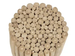Vente-unique Bijzettafel-Bijzettafel Van Teakhout - Kleur: Naturel - Lutiana