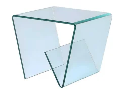 Vente-unique Bijzettafel-Bijzettafel Zenia - Gehard Glas