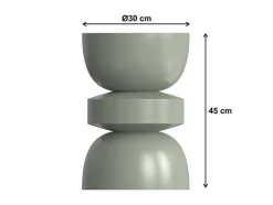 Vente-unique Bijzettafel-Bijzettafeltje Van Metaal - Groen - Tuvami