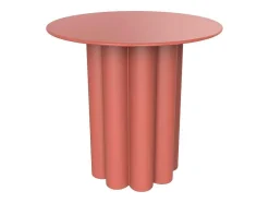 Vente-unique Bijzettafel-Bijzettafeltje Van Metaal - Terracotta - Gavopi
