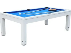 Vente-unique Spel Voor Binnen-Biljart Snooker Tafel Moduleerbaar - Regelbare Hoogte - 207 X 114 X 79 Cm