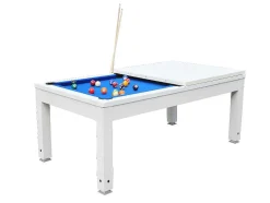 Vente-unique Spel Voor Binnen-Biljart Snooker Tafel Moduleerbaar - Regelbare Hoogte - 207 X 114 X 79 Cm