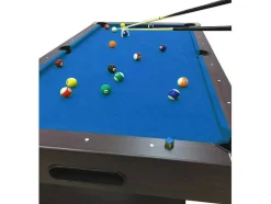 ELITESHOPPING Spel Voor Binnen-Biljarttafel 7 Voet Compleet Met Accessoires Iron Blue