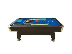 ELITESHOPPING Spel Voor Binnen-Biljarttafel 7 Voet Compleet Met Accessoires Iron Blue