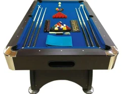 ELITESHOPPING Spel Voor Binnen-Biljarttafel 7 Voet Compleet Met Accessoires Iron Blue