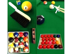 ELITESHOPPING Spel Voor Binnen-Biljarttafel 8 Voet Compleet Met Accessoires Viper Green
