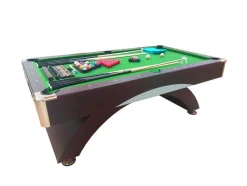 ELITESHOPPING Spel Voor Binnen-Biljarttafel 8 Voet Modern Compleet Met Accessoires Poseidon