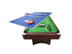 ELITESHOPPING Spel Voor Binnen-Biljarttafel 7 Voet Multi-Games Met Tennistafel Falcon