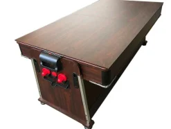 ELITESHOPPING Spel Voor Binnen-Biljarttafel 7 Voet Multi-Game Groen Air Hockey + Tennistafel Stark