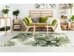 OZAIA Tuindecoratie-Binnen- Of Buitentapijt Met Blaadjes-Motief Palmo - 200X290Cm - Groen