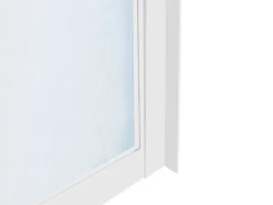 Vente-unique Glazen Binnenraam-Binnenraam Van Aluminium Met Poedercoating - 210X130 Cm - Wit - Bayview