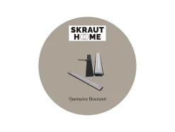 Skraut Home Haard-Bio-Ethanol Haard, 50 Cm, Bio-Ethanol Brander, Roestvrij Staal, Kratki Model