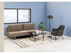 Vente-unique Modulair-Blake Slaapbank Incl. 2 Kussens Beige, Rokerig.