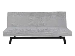 Vente-unique Klik-Klak En Bz Slaapbank-Bodil Slaapbank Fluweel Beige.