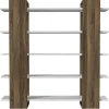 Vente-unique Boekenkast & Vitrine-Boekenkast Met 5 Planken - Naturel En Wit - Zoryn