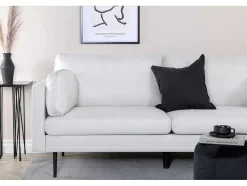 Vente-unique Zitbank-Boom Bank 3 Persoons Beige.