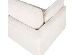 Vente-unique Stoffen Zitbank-Boom Bank 3 Persoons Beige.
