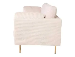 Vente-unique Stoffen Zitbank-Boom Bank 3 Persoons Beige.