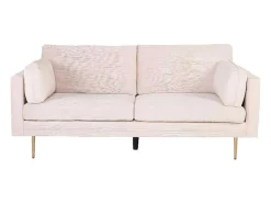 Vente-unique Stoffen Zitbank-Boom Bank 3 Persoons Beige.